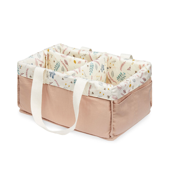 Image showing the Nappy Caddy with Print, Pressed Leaves Rose product.