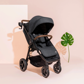 Image showing the B-Agile R Pushchair, Black Shadow/Brown product.