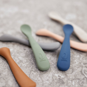 Image showing the Pack of 2 Silicone Spoons, Nougat product.