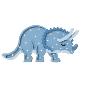 Image showing the Wooden Dino Triceratops Lamp, Jurassic Navy product.