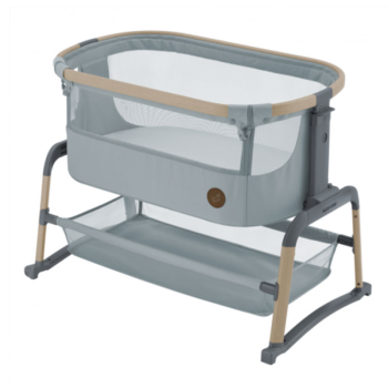 Image showing the Iora Air Bedside Crib, Beyond Grey product.
