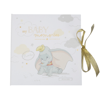 Image showing the Disney Dumbo My First Year Baby Memory Book, White product.