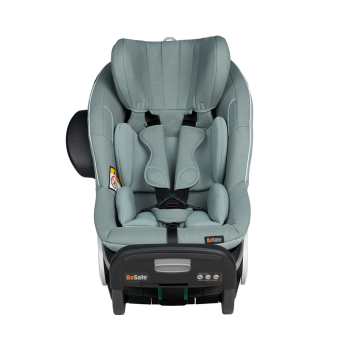 Image showing the BeSafe Stretch Swedish Plus Tested Rear-Facing Baby & Child Car Seat - from 6 Months, Sea Green Mélange product.