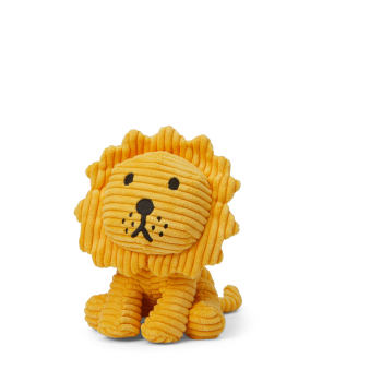 Image showing the Lion Corduroy Soft Toy, 17cm, Yellow product.