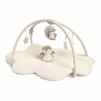 Image showing the Wish Upon A Cloud Baby Gym & Play Mat, Grey/White product.