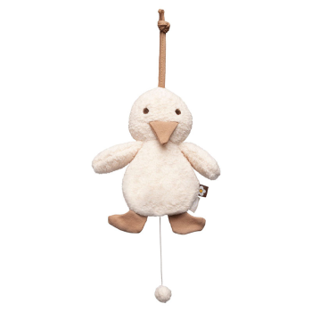 Image showing the Musical Pull Soft Toy Duck, Cream product.