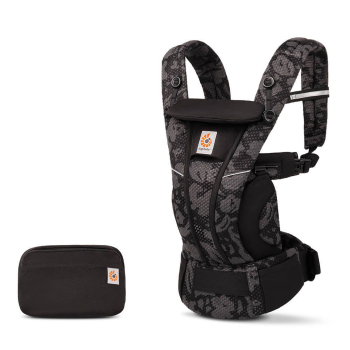 Image showing the Omni Breeze Baby Carrier, Onyx Blooms product.