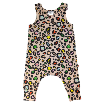 Image showing the Sleeveless Romper, 0 - 3 Months, Electric Leopard product.