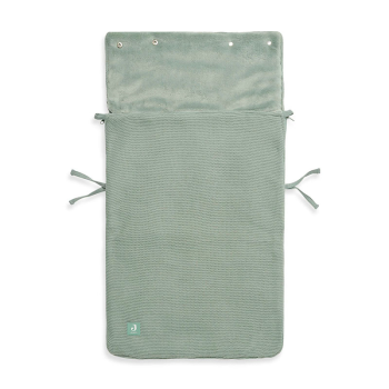 Image showing the Car Seat Footmuff Basic Knit, Ash Green product.
