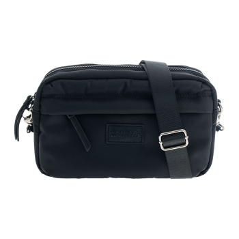 Image showing the Cici Eco Crossbody Mini Changing Bag, Black product.