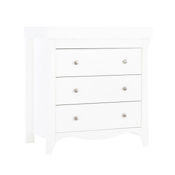 Image showing the Clara Chest of Drawers With Changing Unit, White product.