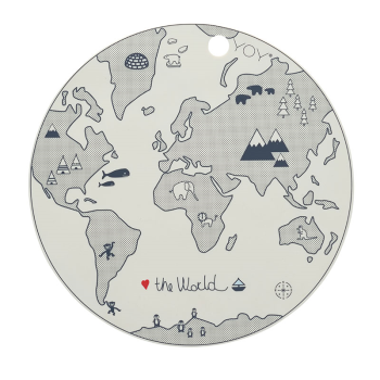 Image showing the World Placemat, Offwhite product.