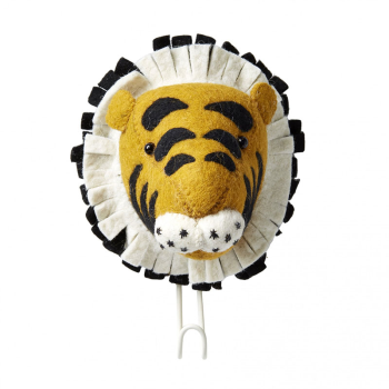 Image showing the Tiger Head Coat & Wall Hook, Yellow product.
