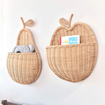 Image showing the Wicker Wall Basket, Nature product.