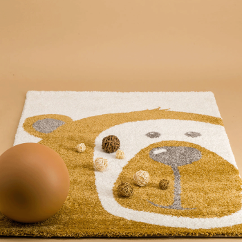 Image showing the Teddy Bear Rug, 80 x 150cm, Honey product.