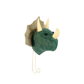 Image showing the Triceratops Head Coat & Wall Hook, Blue product.