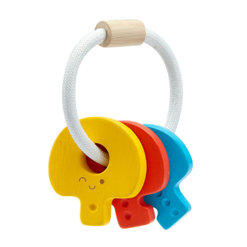 Image showing the Sensory Baby Key Rattle, Pastel product.