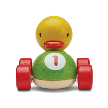 Image showing the Duck Racer Wooden Push Toy, Multi product.