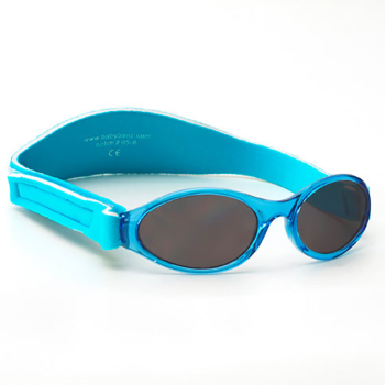 Image showing the Bubzee Baby Sunglasses, Lagoon Blue product.