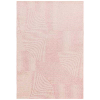 Image showing the Muse Geometric Rug, L120 x W170cm, Pink product.
