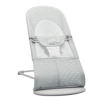 Image showing the Balance Soft Bouncer, Mesh, Silver/White product.