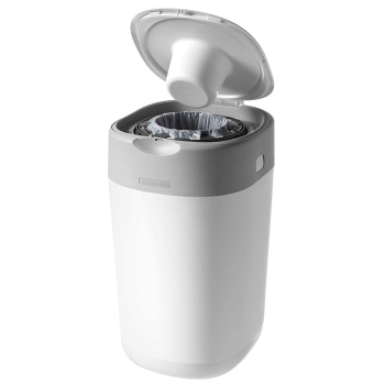 Image showing the Twist & Click Nappy Bin, White product.