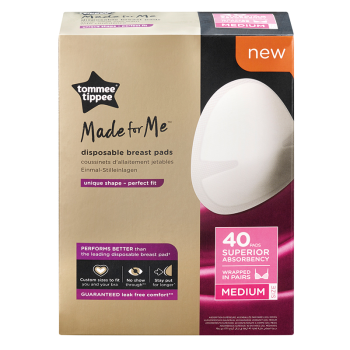 Image showing the Pack of 40 Daily Breast Pads, Medium, White product.