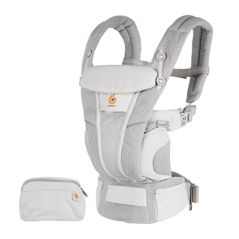 Image showing the Omni Breeze Baby Carrier, Pearl Grey product.