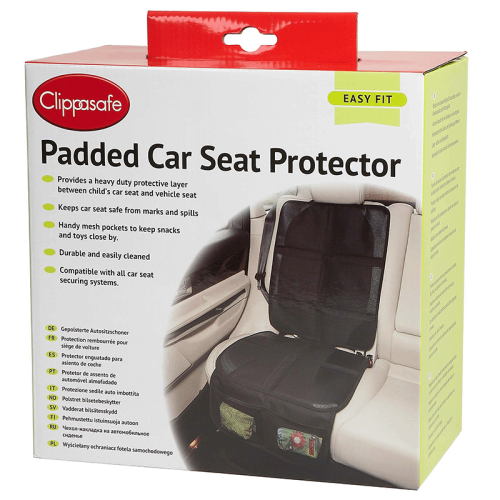 Image showing the Padded Car Seat Protector, Black product.