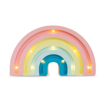 Image showing the Mini Wooden Rainbow Lamp, Pastel product.
