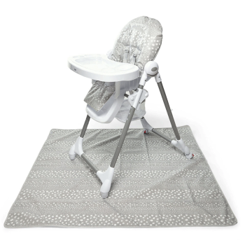 Image showing the Splash Mat for High Chair, 140cm x 120cm, Grey product.