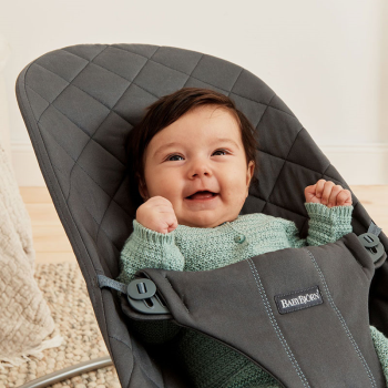 Image showing the Bliss Bouncer, Cotton, Classic Quilt, Anthracite product.