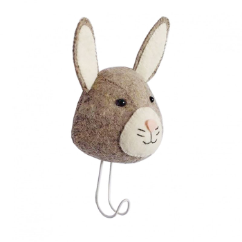 Image showing the Baby Bunny Coat & Wall Hook, Grey product.