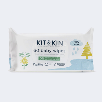 Image showing the Pack of 60 Biodegradable Baby Wipes product.