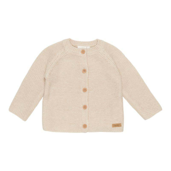 Image showing the Little Goose Knitted Cardigan, Newborn, Sand product.