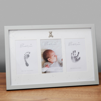 Image showing the Bambino Photo, Hand & Foot Print Frame, White product.