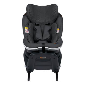 Image showing the iZi Turn M i-Size Baby & Toddler Car Seat with 360° Rotation and Digital Safety System - from 6 Months, Anthracite Mesh product.