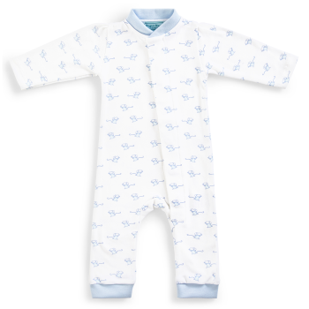 Image showing the Mouse Magnetic Fastening Romper , 0 - 3 Months, Blue product.