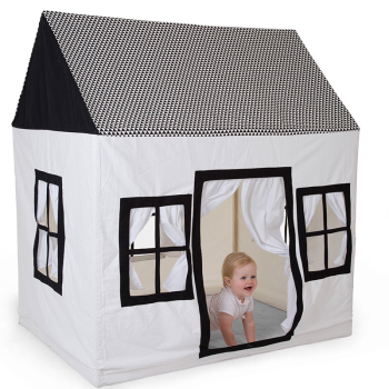 Image showing the Cotton House Play Tent, Black And White product.