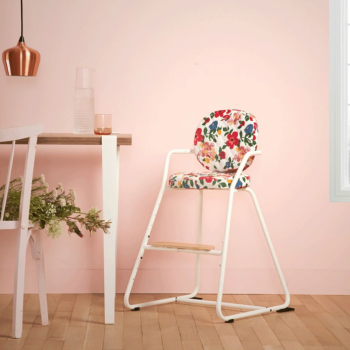 Image showing the Tibu Printed High Chair Cushion, Hibiscus product.