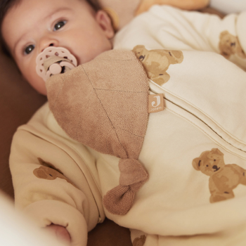 Image showing the Printed Sleeping Bag with Removable Sleeves, 2.0 - 3.0 Tog, 6 - 18 Months, Teddy Bear product.