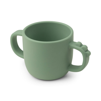 Image showing the Croco Peekaboo 2-Handle Cup, Green product.