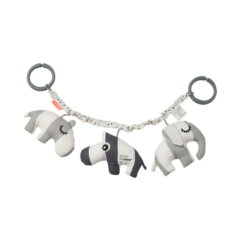 Image showing the Deer Friends Pram Toy, Grey product.