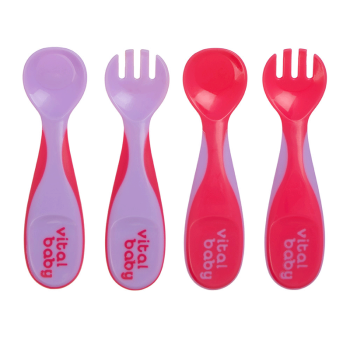 Image showing the NOURISH Pack of 4 Chunky Cutlery Set, Fizz product.