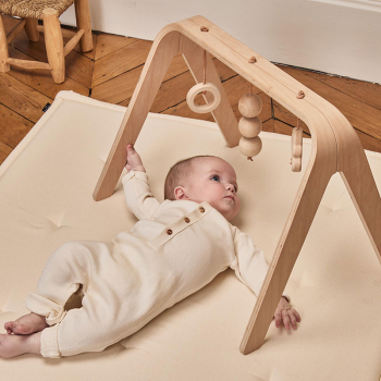 Image showing the Naho Wooden Activity Arch, Natural product.