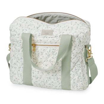 Image showing the Changing Bag with Print, Green Leaves product.