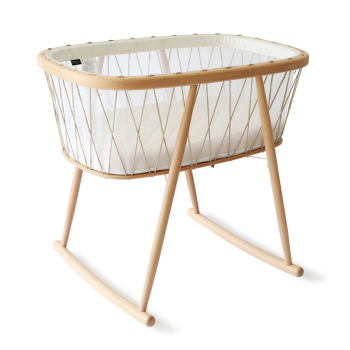 Image showing the Kumi Stylish Crib with Organic Mattress, Desert Laces product.