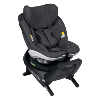 Image showing the iZi Turn M i-Size Baby & Toddler Car Seat with 360° Rotation and Digital Safety System - from 6 Months, Anthracite Mesh product.