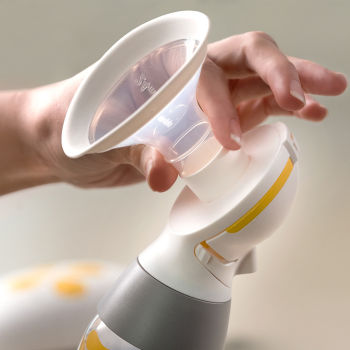 Image showing the Solo Single Electric Breast Pump, Yellow product.