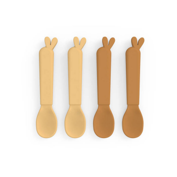 Image showing the Lalee Pack of 4 Spoons, Mustard product.